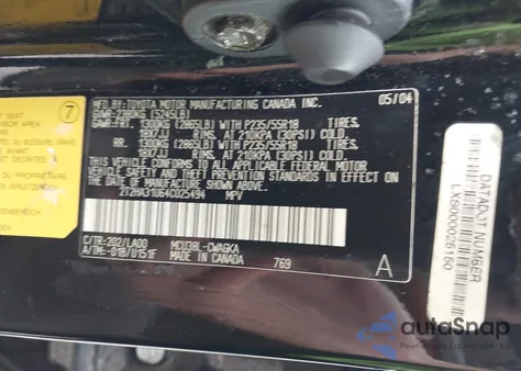 2004 Lexus Rx 330 z USA, uszkodzony, nr VIN 2T2HA31U64C025494